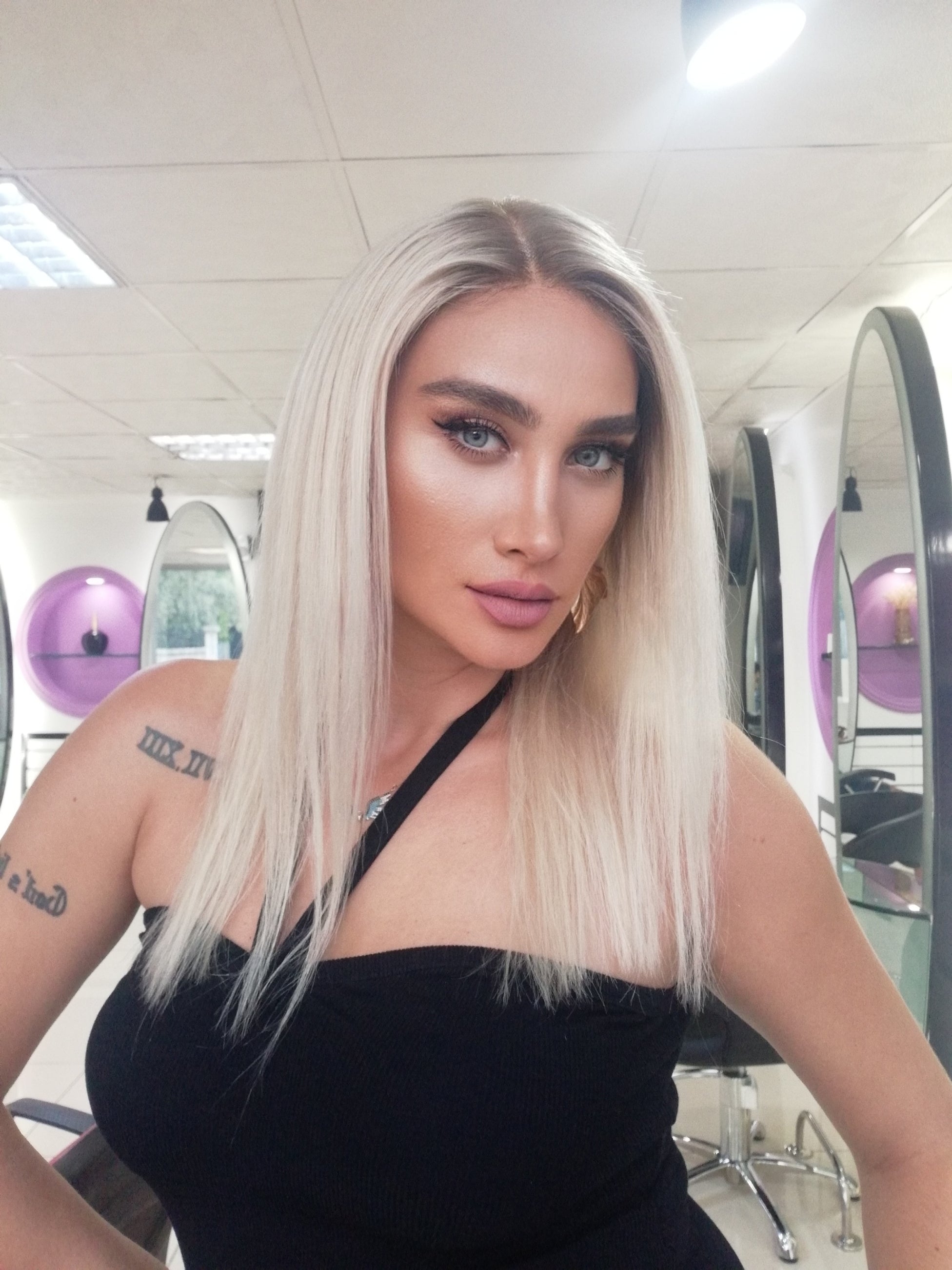 CAROL PLATİN SARIŞIN OMBRELİ DANTEL PERUK ÜNİTESİ