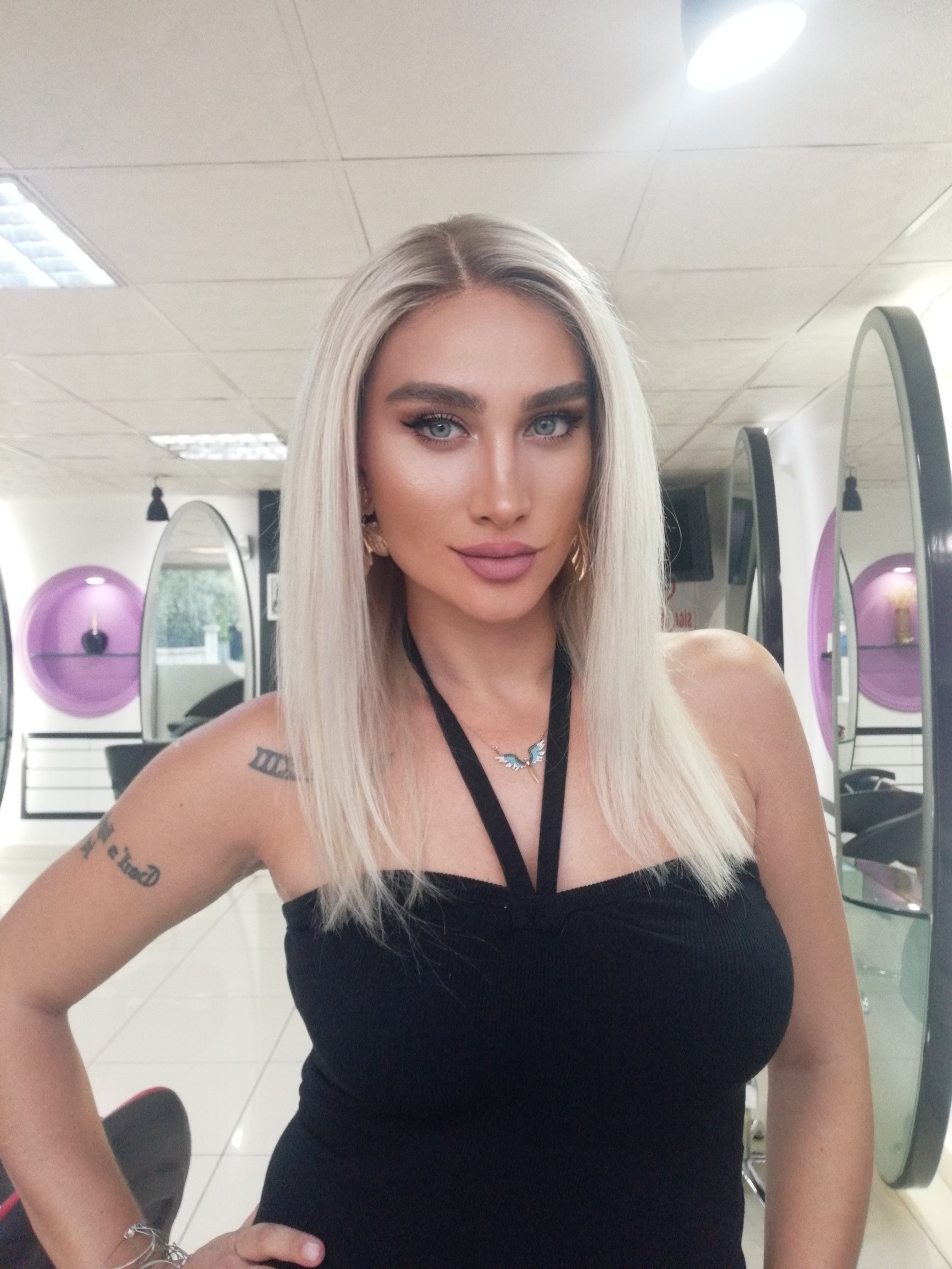 CAROL PLATİN SARIŞIN OMBRELİ DANTEL PERUK ÜNİTESİ