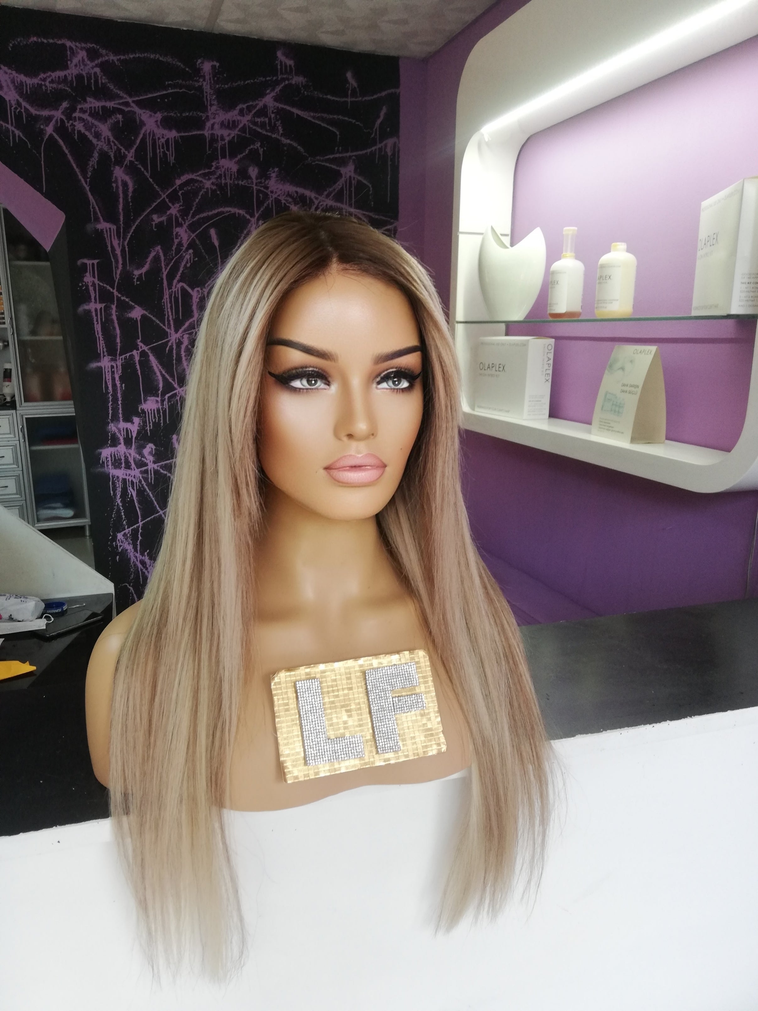 WENDY ICE DIAMOND SARIŞIN DANTEL PERUK ÜNİTESİ