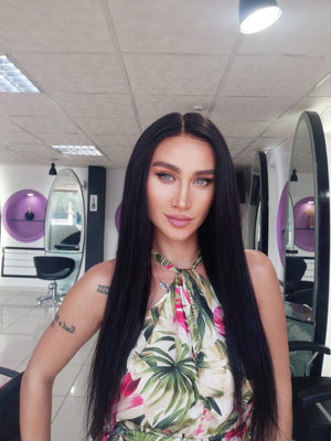 ANABELLA KOYU KAHVE DANTEL PERUK ÜNİTESİ