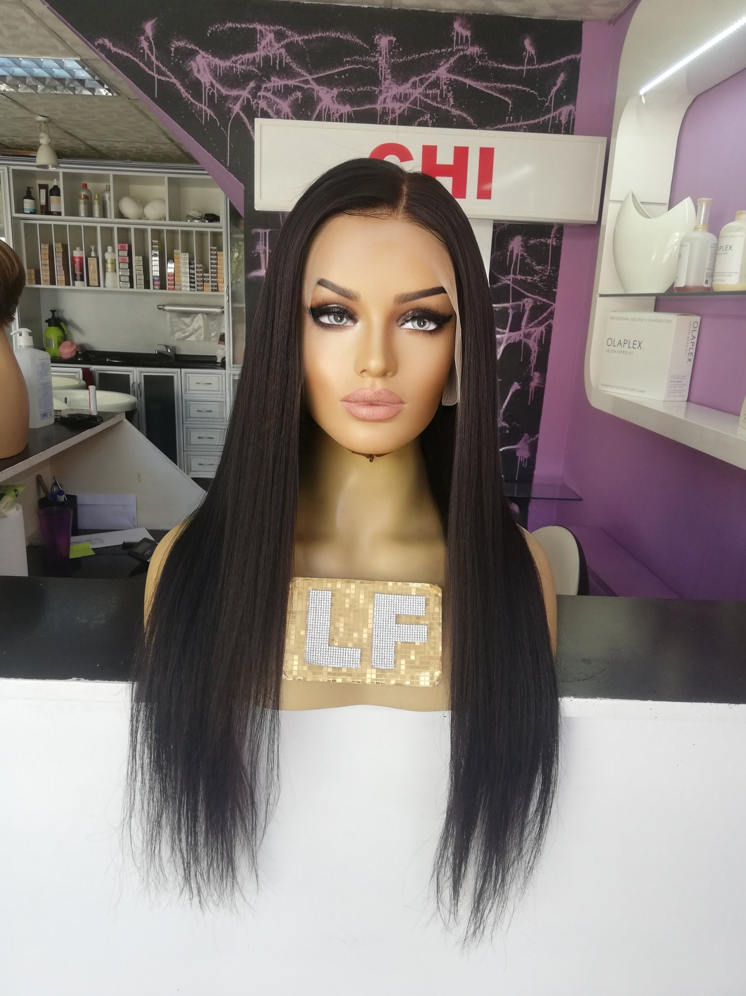ANABELLA KOYU KAHVE DANTEL PERUK ÜNİTESİ