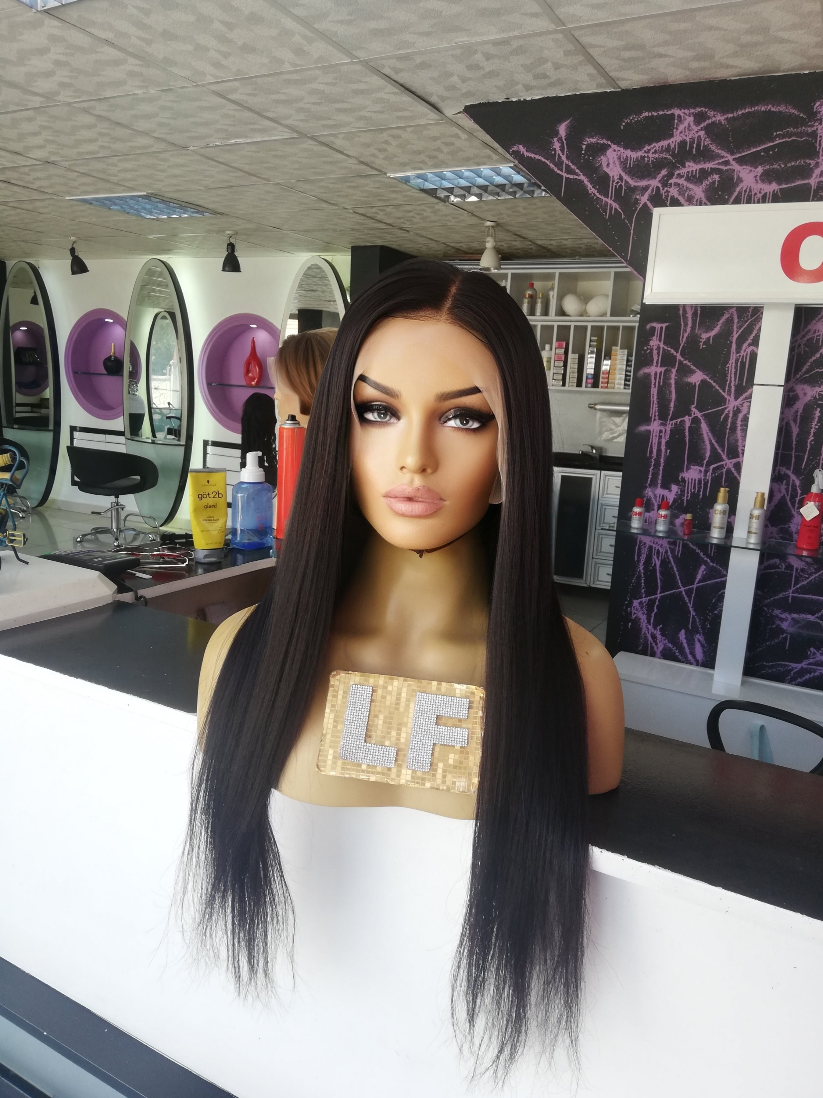 ANABELLA KOYU KAHVE DANTEL PERUK ÜNİTESİ