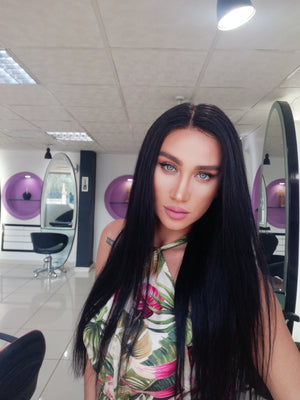 ANABELLA KOYU KAHVE DANTEL PERUK ÜNİTESİ