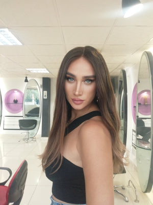 RACHEL KAHVERENGİ OMBRE DANTEL PERUK ÜNİTESİ