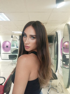 RACHEL KAHVERENGİ OMBRE DANTEL PERUK ÜNİTESİ