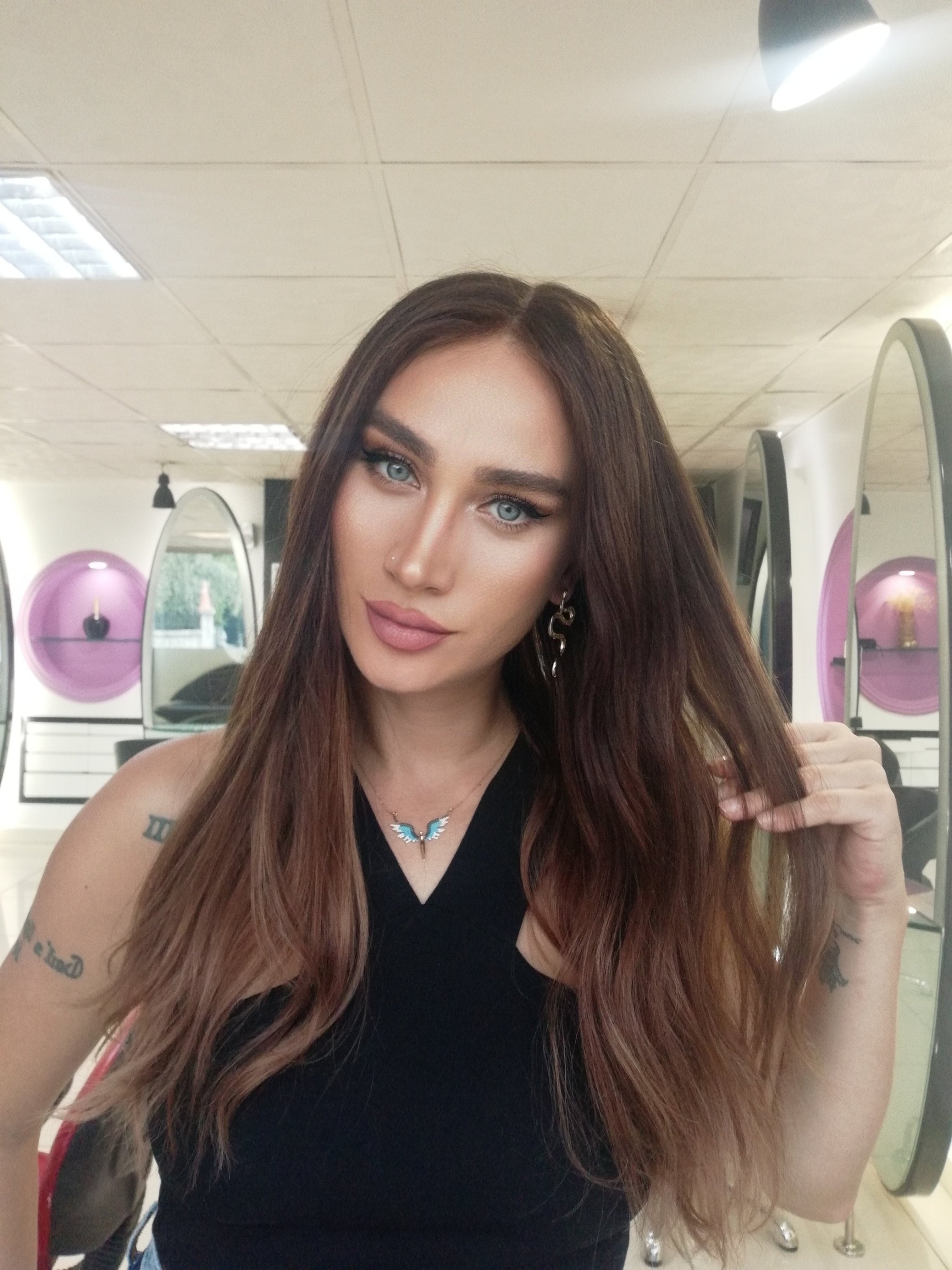 RACHEL KAHVERENGİ OMBRE DANTEL PERUK ÜNİTESİ