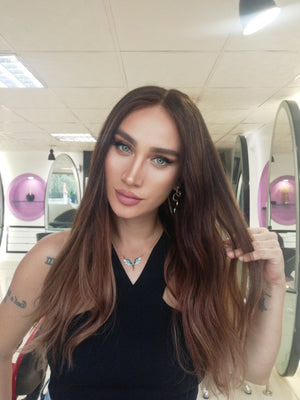 RACHEL KAHVERENGİ OMBRE DANTEL PERUK ÜNİTESİ