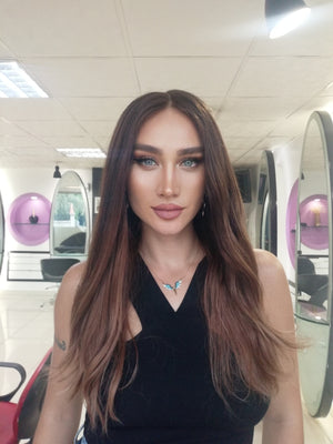 RACHEL KAHVERENGİ OMBRE DANTEL PERUK ÜNİTESİ