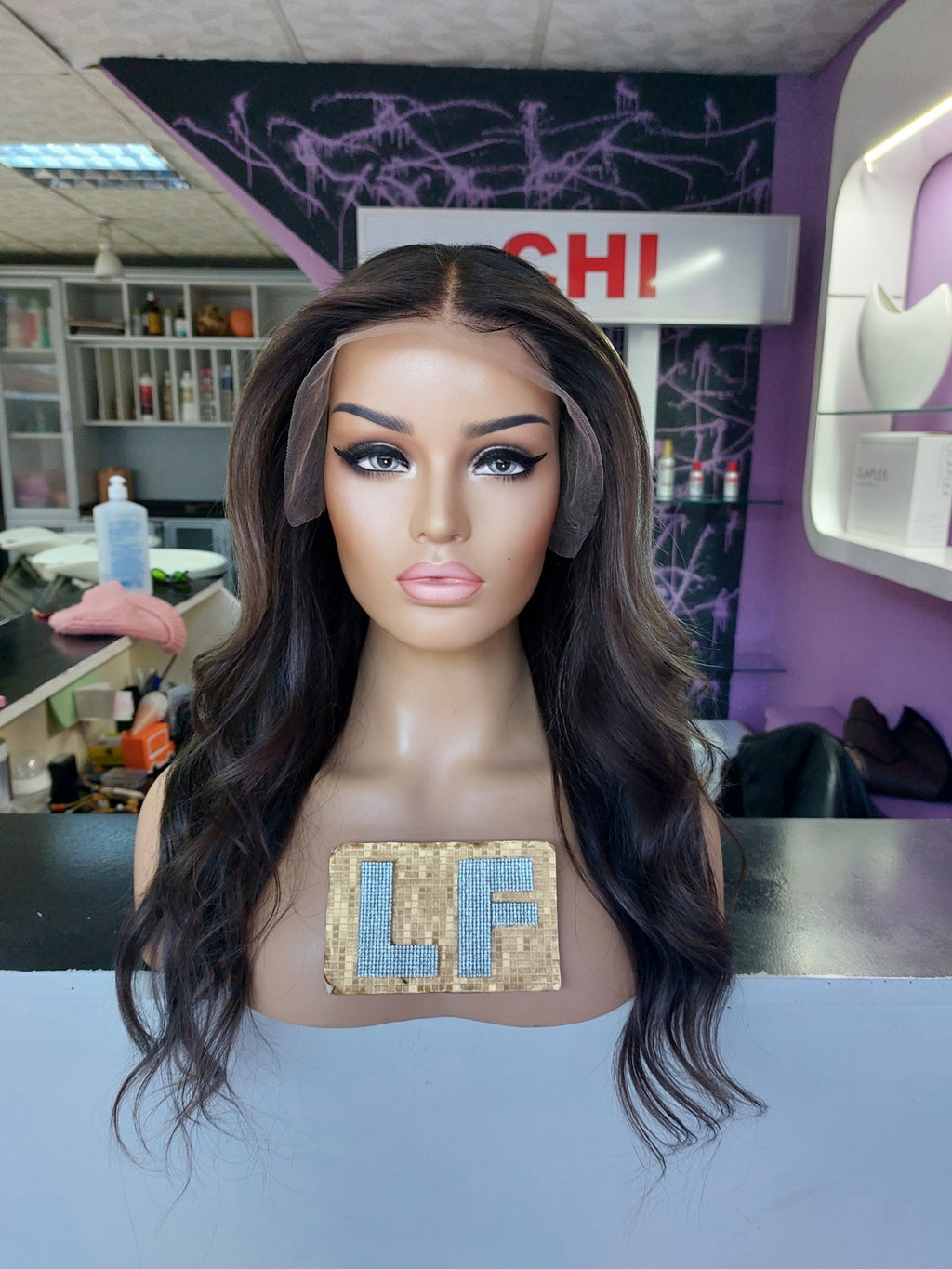 NATALINA KÜLLÜ KUMRAL IŞILTILI DANTEL PERUK ÜNİTESİ