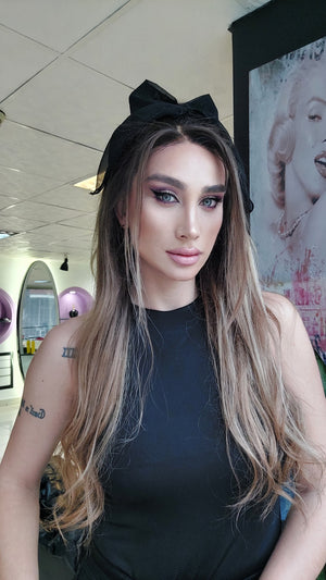 EMANUELA KARAMEL OMBRELİ DANTEL PERUK ÜNİTESİ