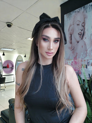EMANUELA KARAMEL OMBRELİ DANTEL PERUK ÜNİTESİ