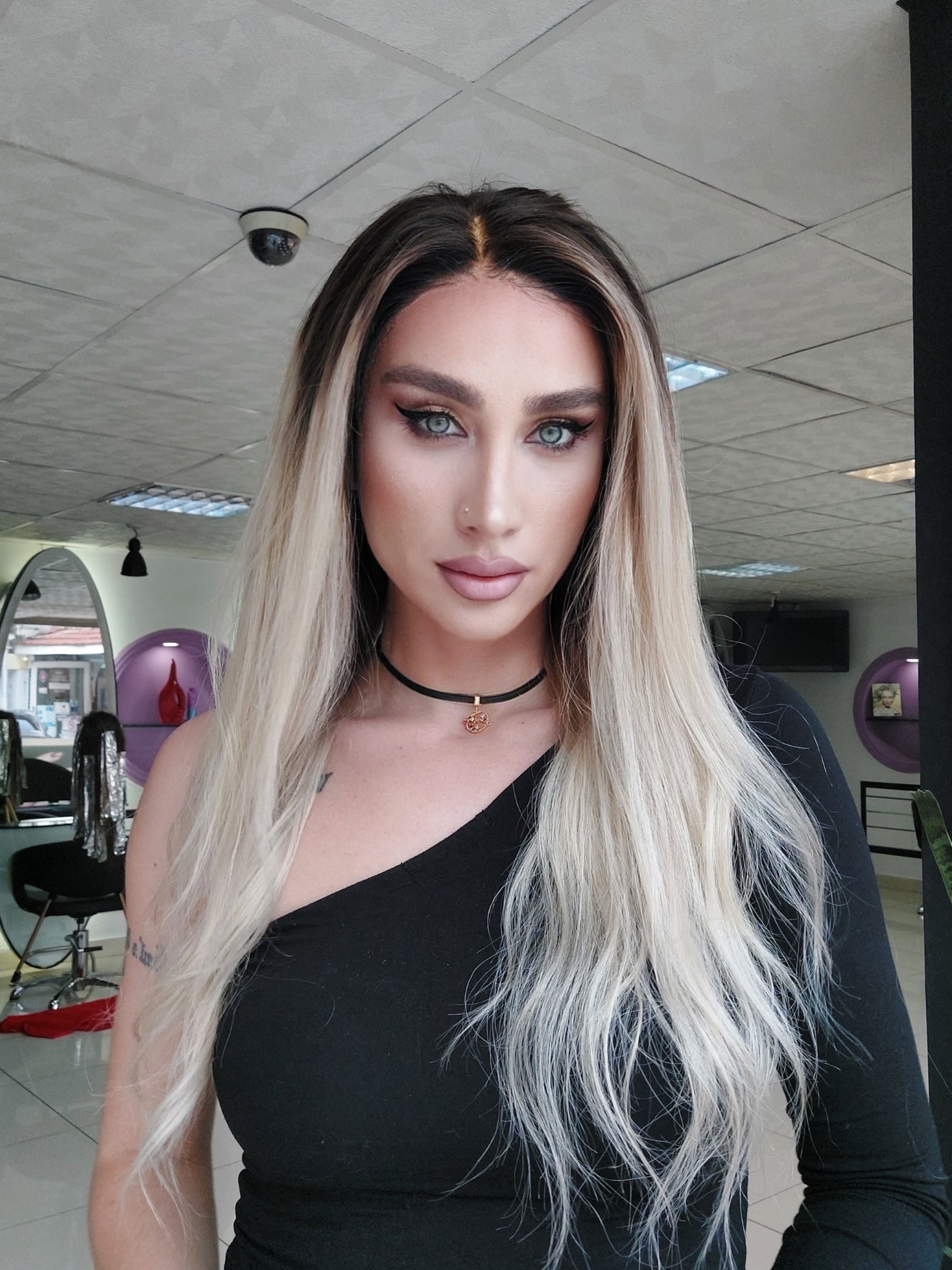 MIRABELLA KOYU KUMRAL SARIŞIN OMBRELİ DANTEL PERUK ÜNİTESİ