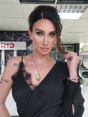 ARABELLA KOYU KAHVE DALGALI DOKULU IŞILTILI DANTEL PERUK ÜNİTESİ