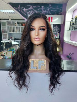 ERIKA KOYU KAHVE DANTEL PERUK ÜNİTESİ