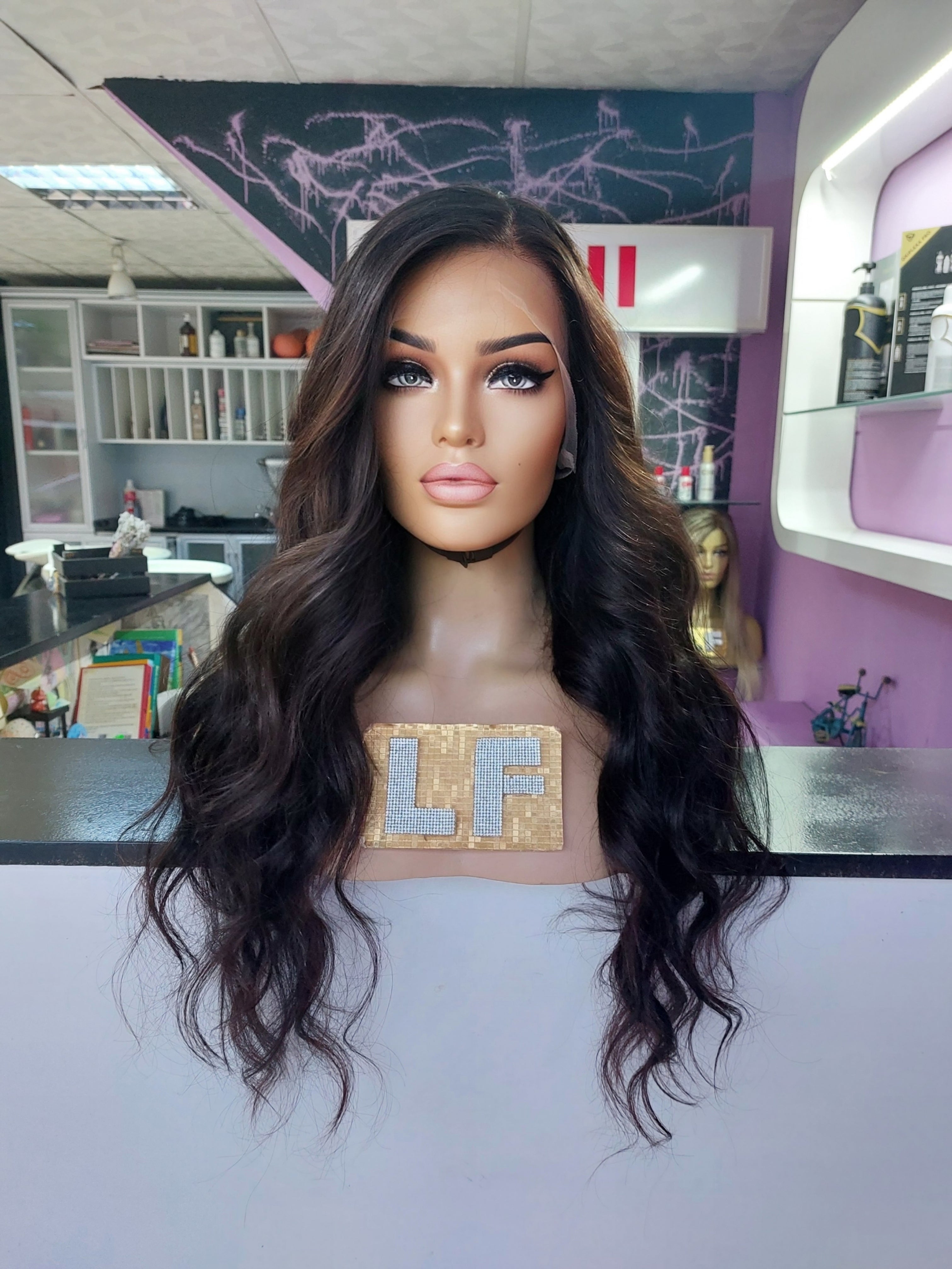 ERIKA KOYU KAHVE DANTEL PERUK ÜNİTESİ