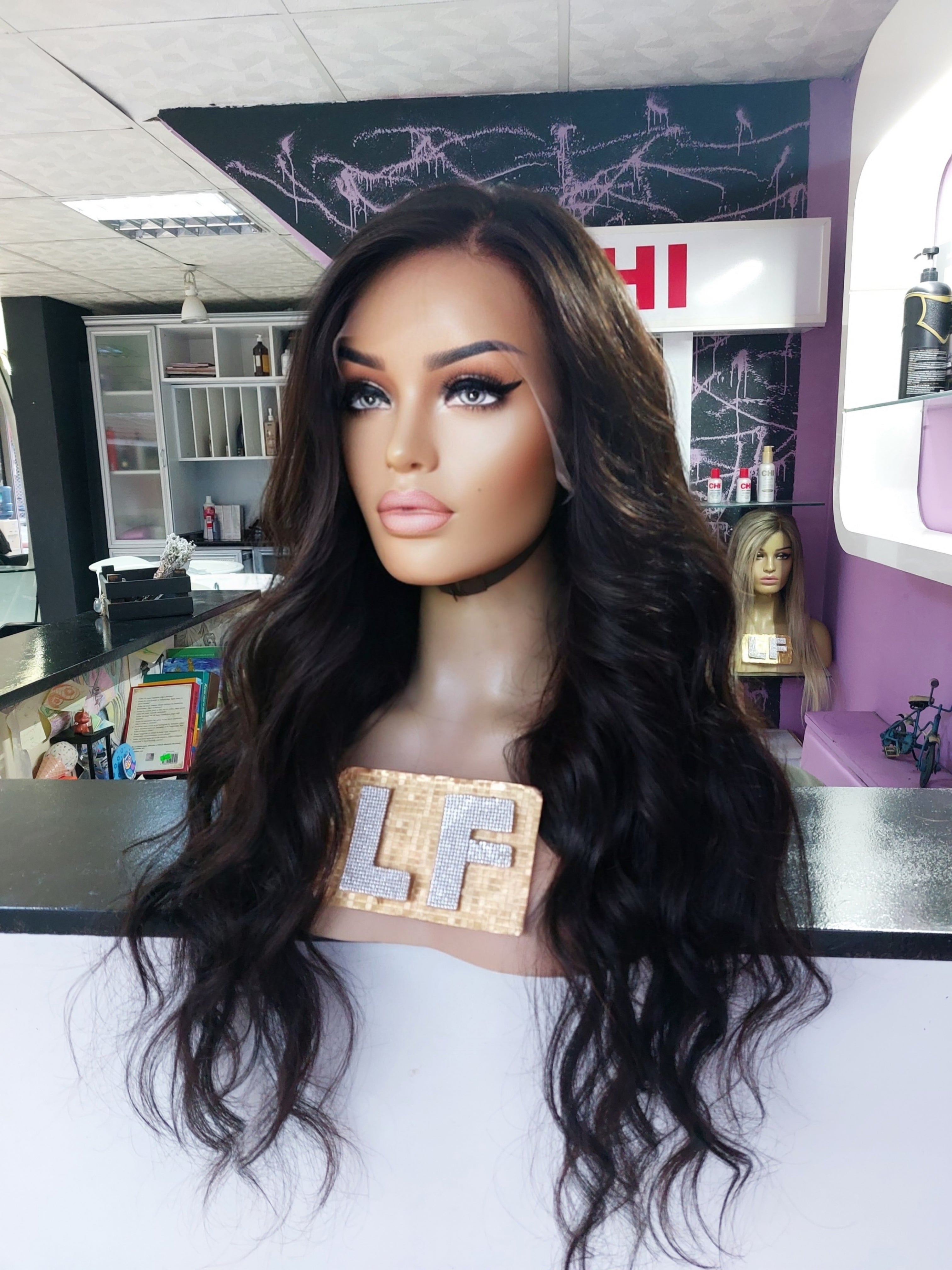ERIKA KOYU KAHVE DANTEL PERUK ÜNİTESİ