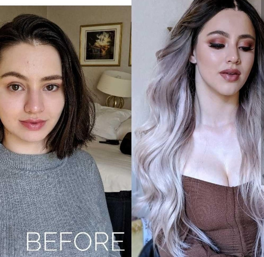 NATALIE GRİ OMBRE DANTEL PERUK ÜNİTESİ