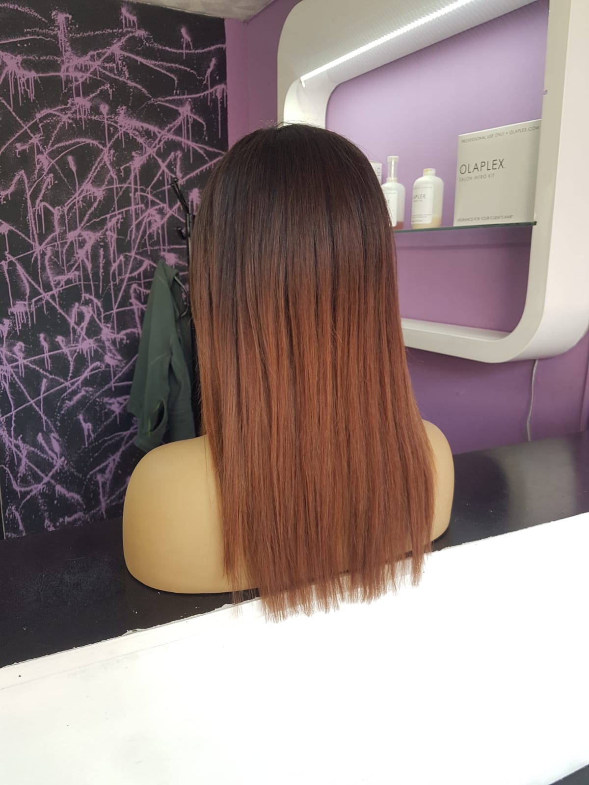 ALESANDRA KAHVERENGİ OMBRELİ DANTEL PERUK ÜNİTESİ