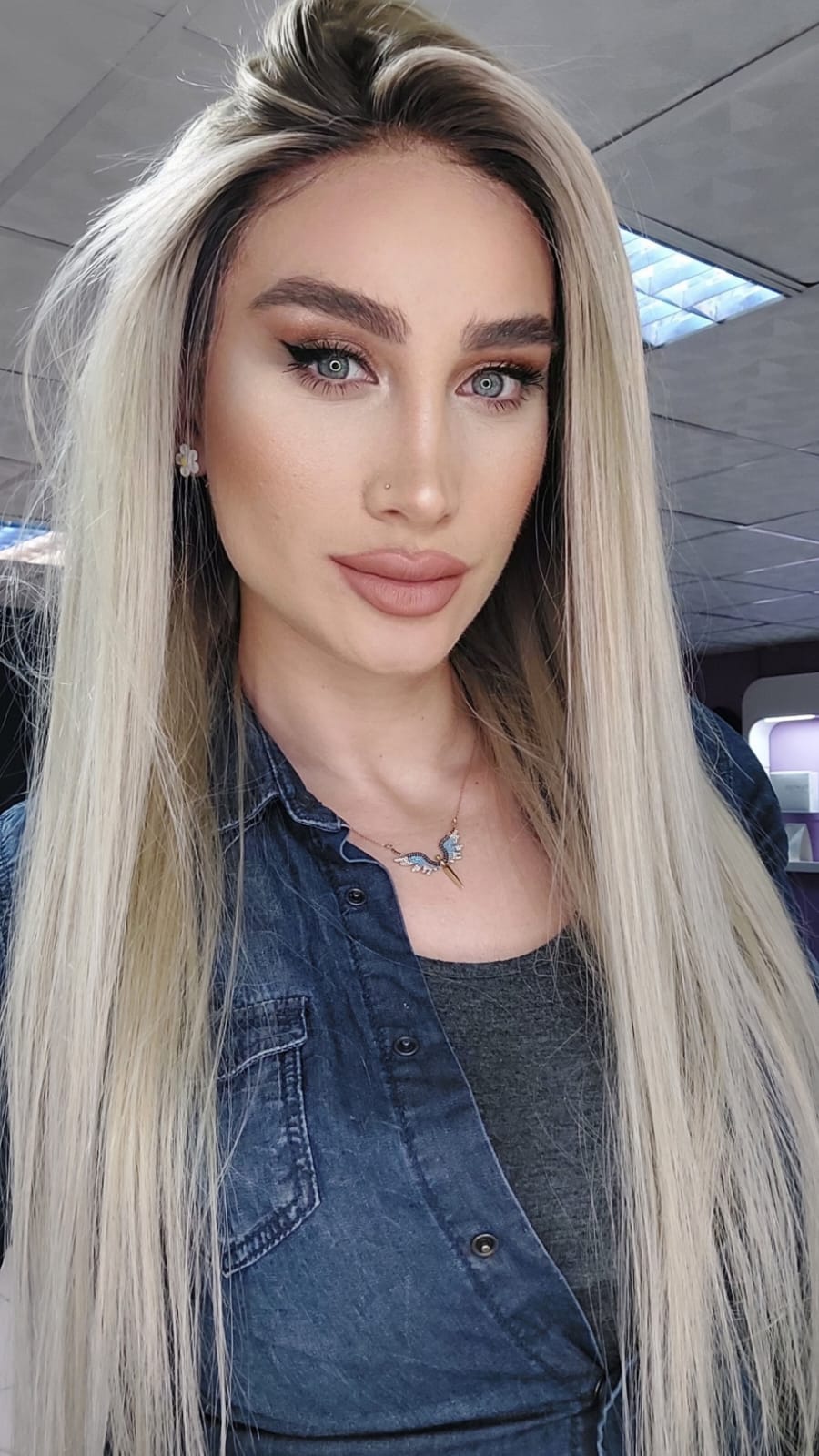 LENA PLATİN SARIŞIN DANTEL PERUK ÜNİTESİ