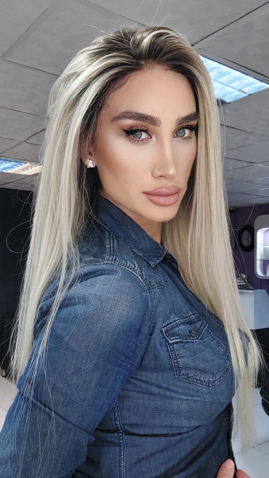 LENA PLATİN SARIŞIN DANTEL PERUK ÜNİTESİ