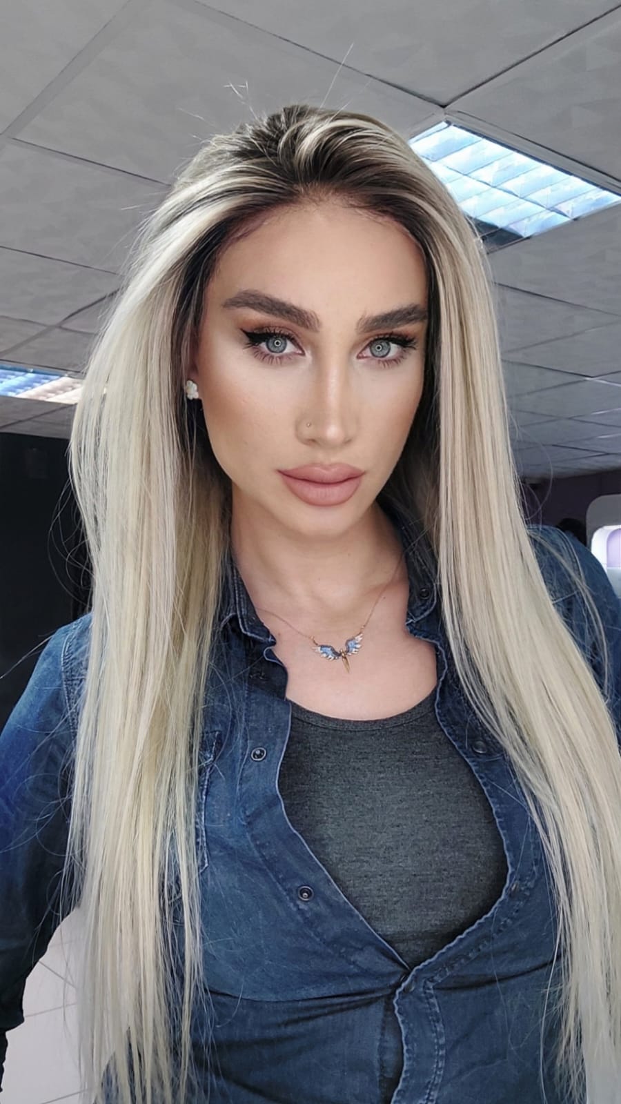 LENA PLATİN SARIŞIN DANTEL PERUK ÜNİTESİ