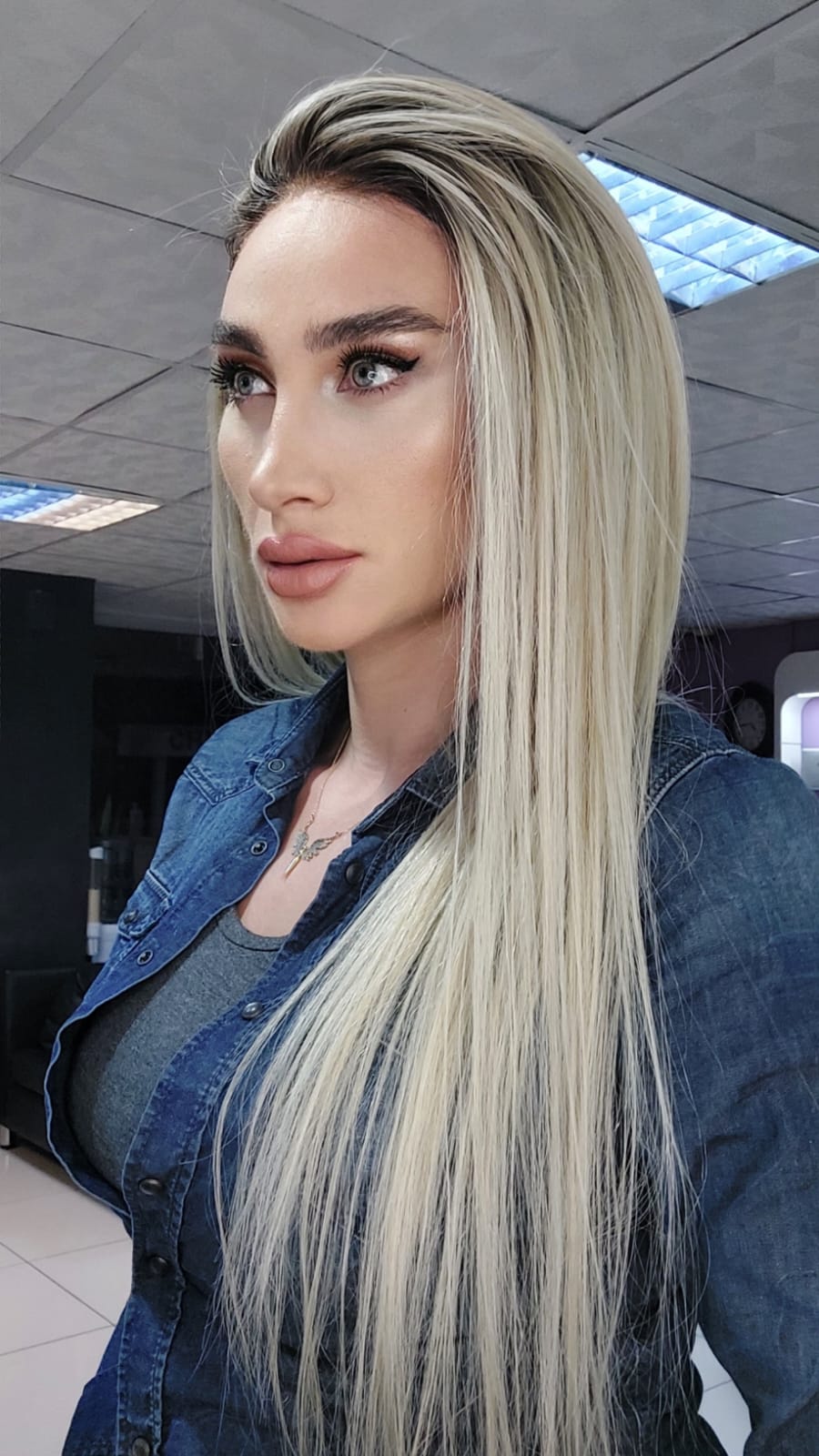 LENA PLATİN SARIŞIN DANTEL PERUK ÜNİTESİ