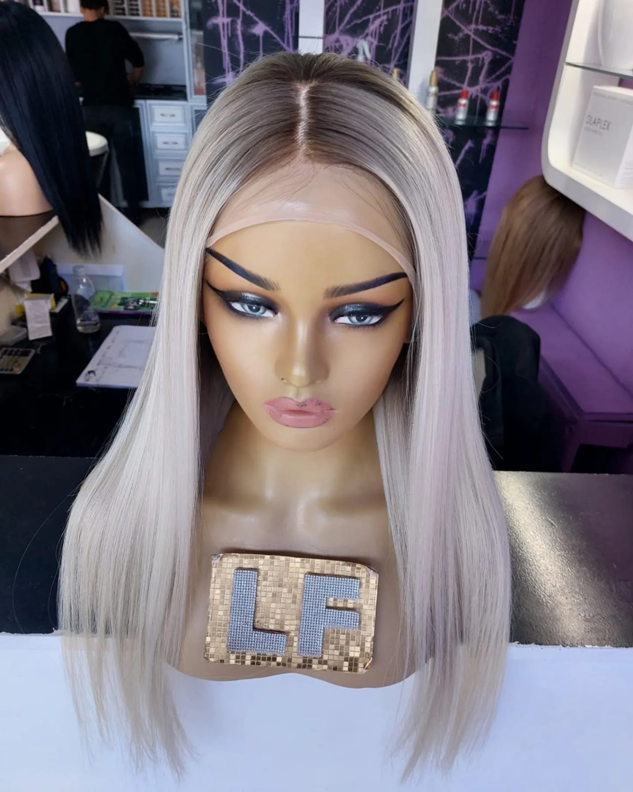 LENA PLATİN SARIŞIN DANTEL PERUK ÜNİTESİ