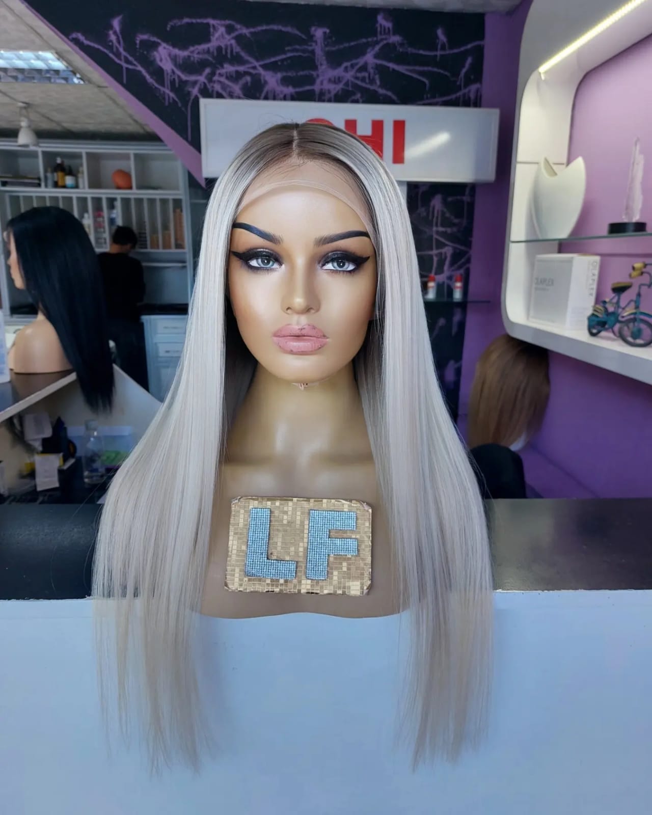 LENA PLATİN SARIŞIN DANTEL PERUK ÜNİTESİ