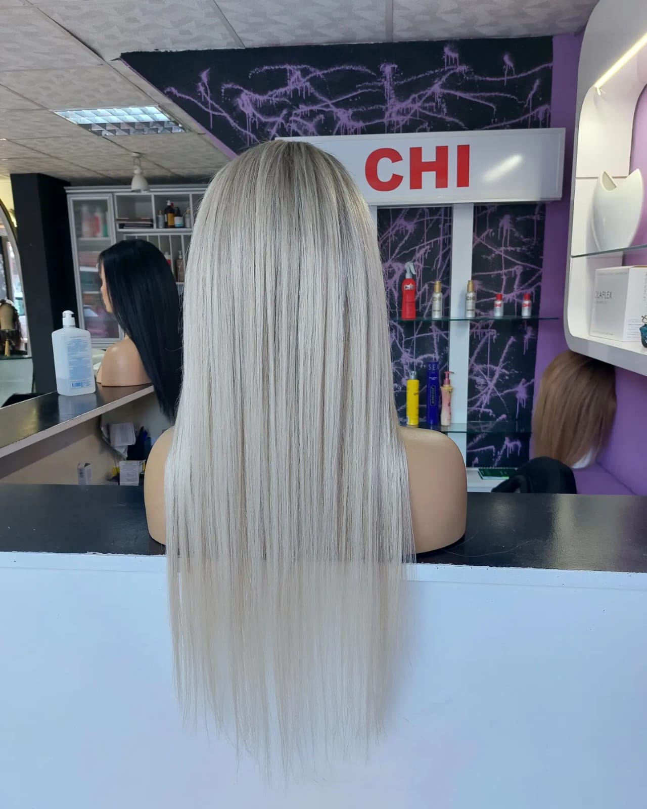 LENA PLATİN SARIŞIN DANTEL PERUK ÜNİTESİ