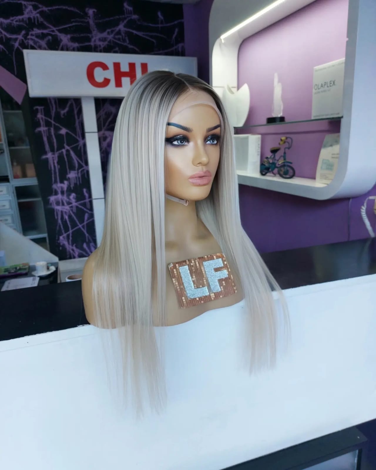 LENA PLATİN SARIŞIN DANTEL PERUK ÜNİTESİ