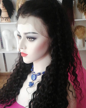 CARLOTTA SİYAH SU DALGASI DANTEL PERUK ÜNİTESİ