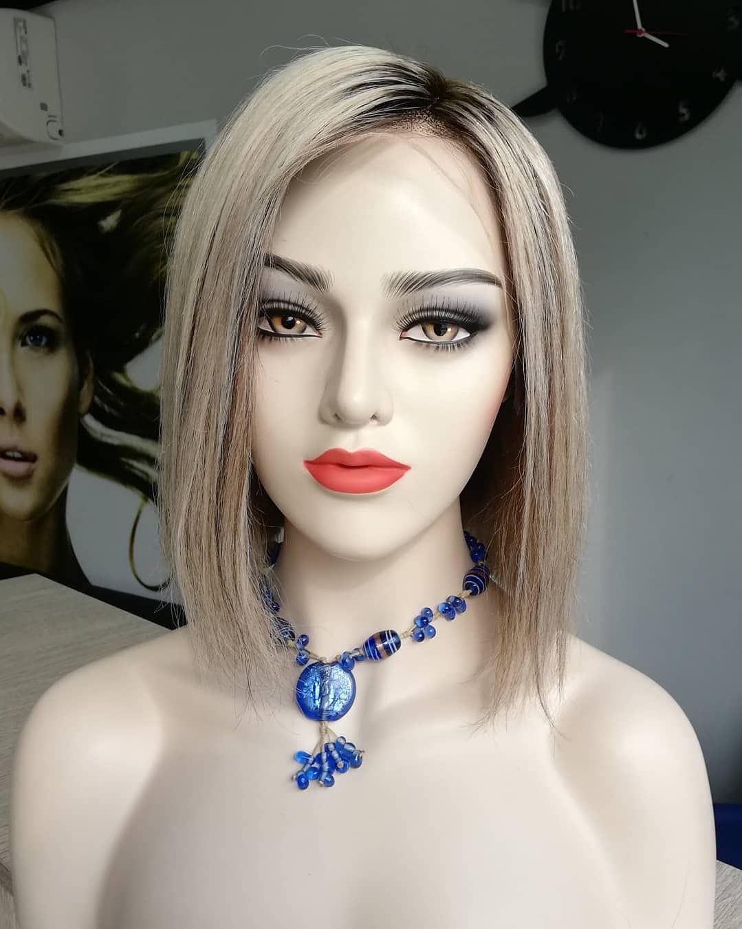 FAYE PLATIN IŞILTILI DANTEL PERUK ÜNİTESİ