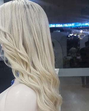 JASMIN CREAM SARIŞIN DANTEL PERUK ÜNİTESİ