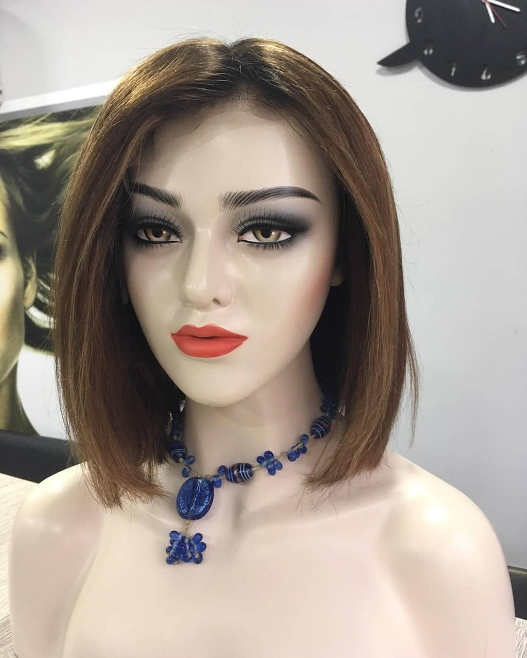 MELODIE KAHVERENGİ IŞILTILI BOB DANTEL PERUK ÜNİTESİ