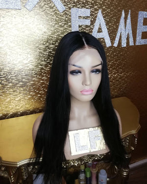 ANABELLA SİYAH DANTEL PERUK ÜNİTESİ