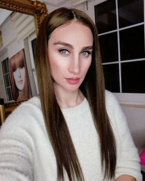 GINGER KUMRAL KAHVE DANTEL PERUK ÜNİTESİ