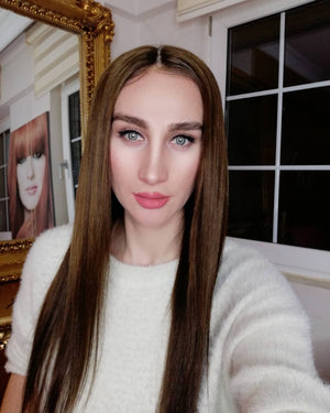 GINGER KUMRAL KAHVE DANTEL PERUK ÜNİTESİ