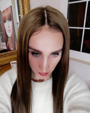 GINGER KUMRAL KAHVE DANTEL PERUK ÜNİTESİ
