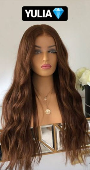 YULIA ÇİKOLATA KAHVERENGİ DANTEL PERUK ÜNİTESİ