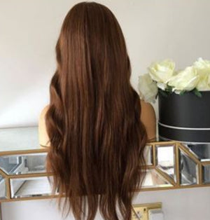 YULIA ÇİKOLATA KAHVERENGİ DANTEL PERUK ÜNİTESİ