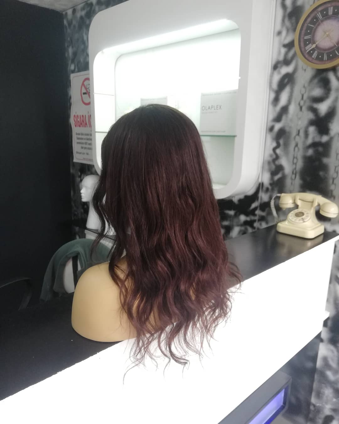 LILA KOYU ÇİKOLATA KAHVERENGİ DANTEL PERUK ÜNİTESİ