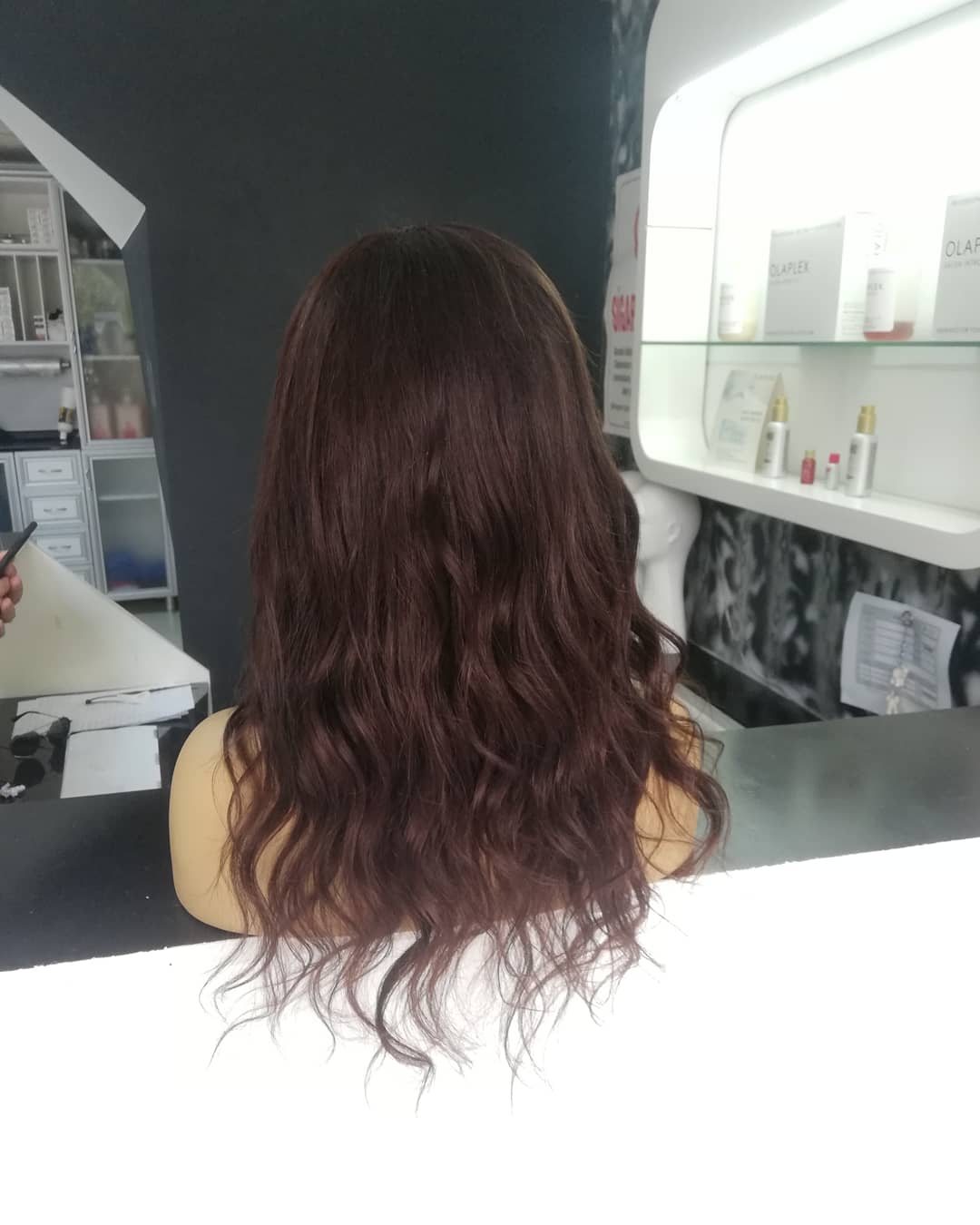 LILA KOYU ÇİKOLATA KAHVERENGİ DANTEL PERUK ÜNİTESİ