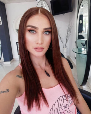 LUCIA ÇİKOLATA KAHVERENGİ DANTEL PERUK ÜNİTESİ