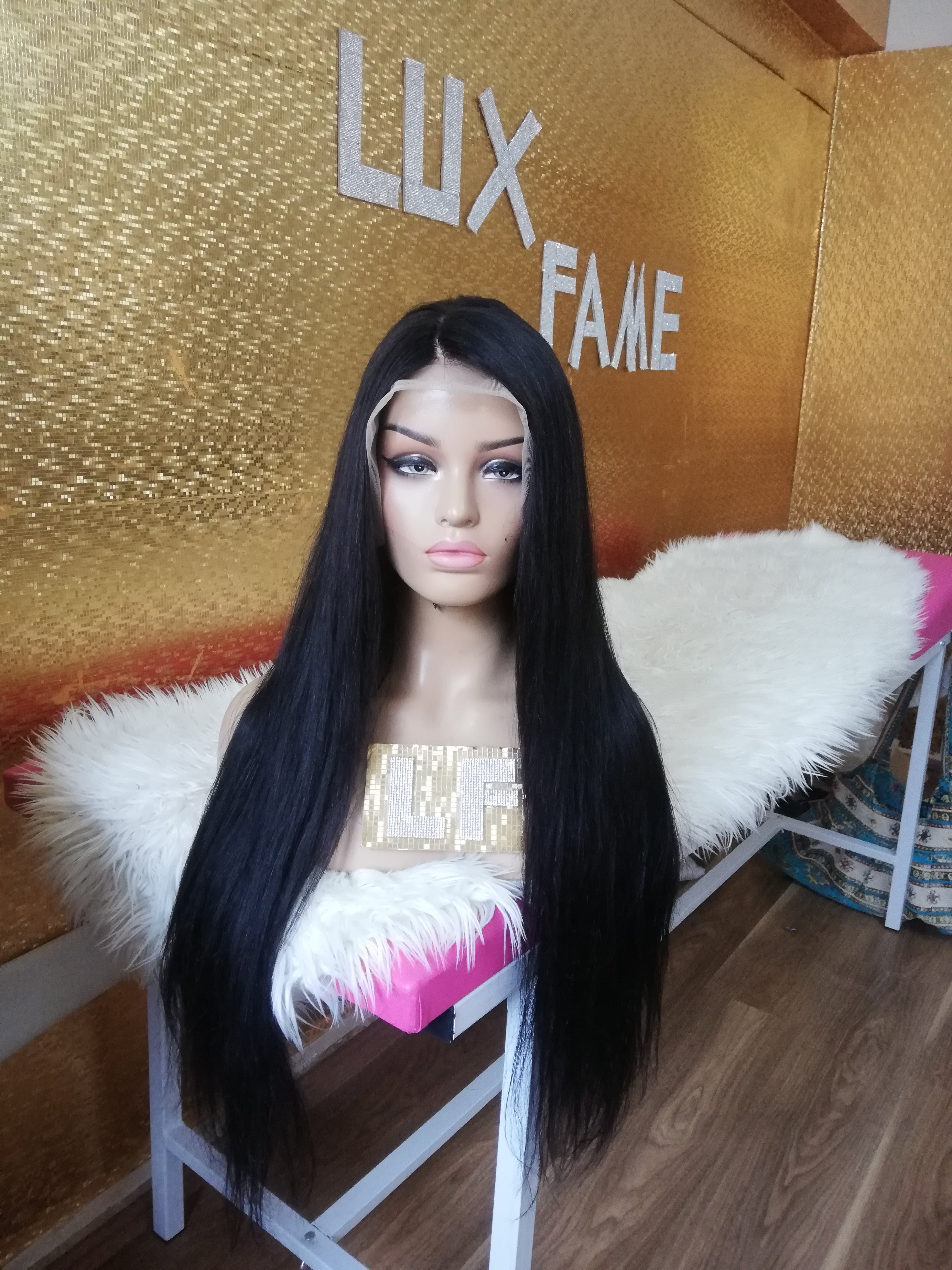 ANABELLA JET SİYAH DANTEL PERUK ÜNİTESİ ü