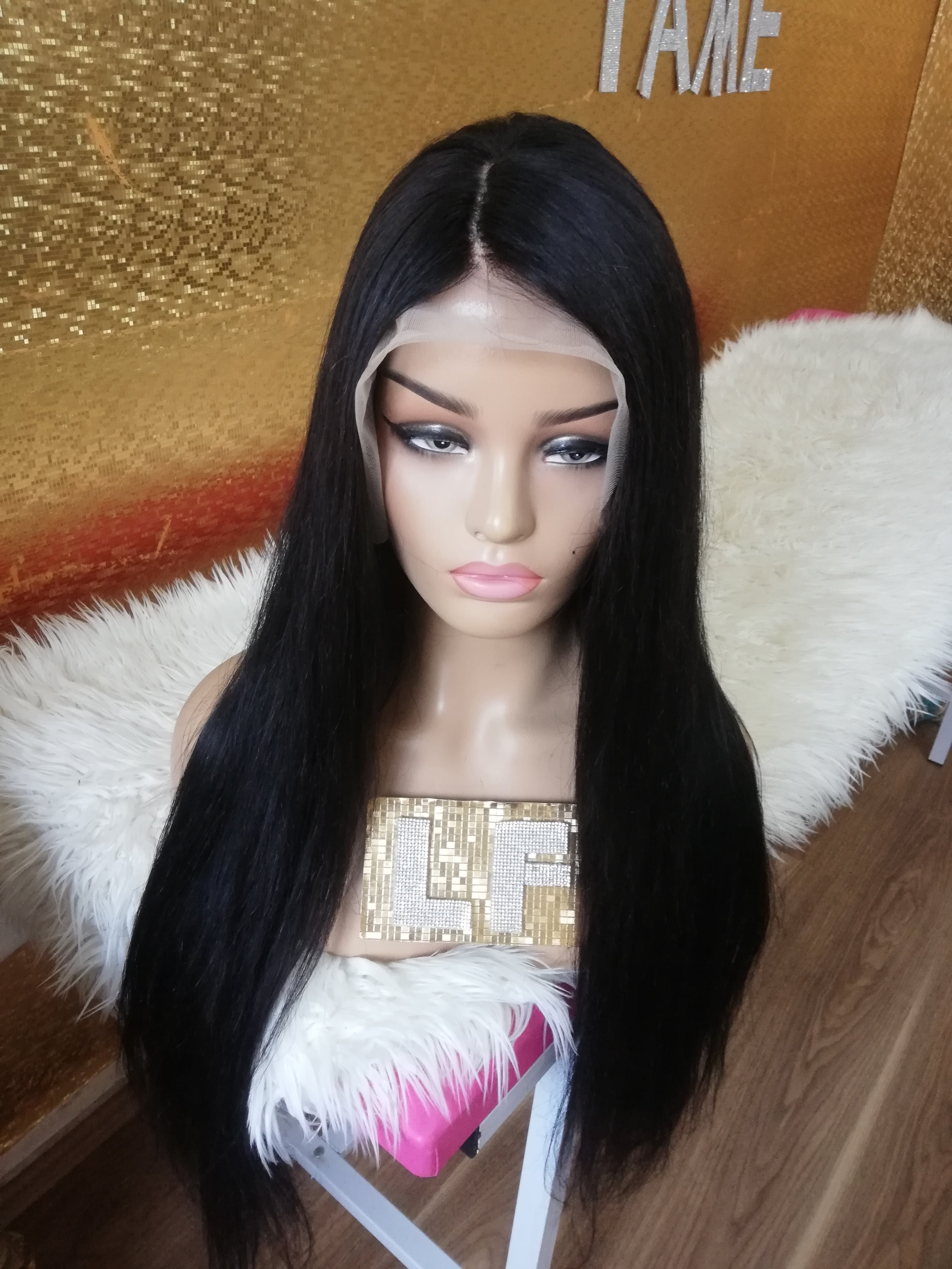ANABELLA JET SİYAH DANTEL PERUK ÜNİTESİ ü