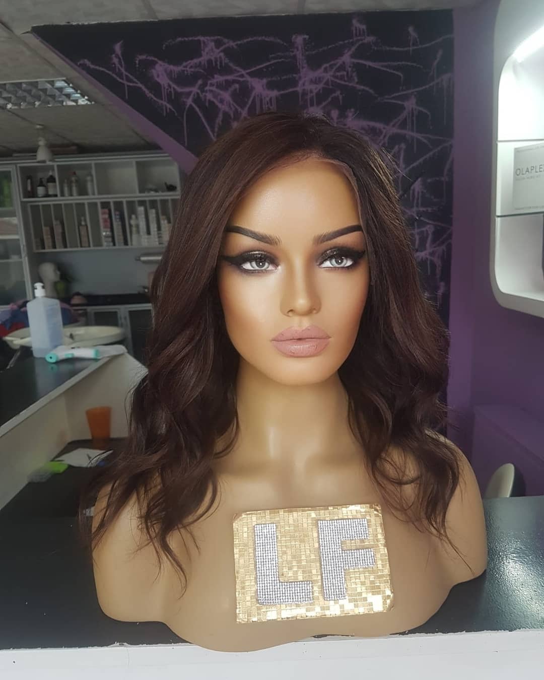 JIMENA KAHVERENGİ IŞILTILI DANTEL PERUK ÜNİTESİ
