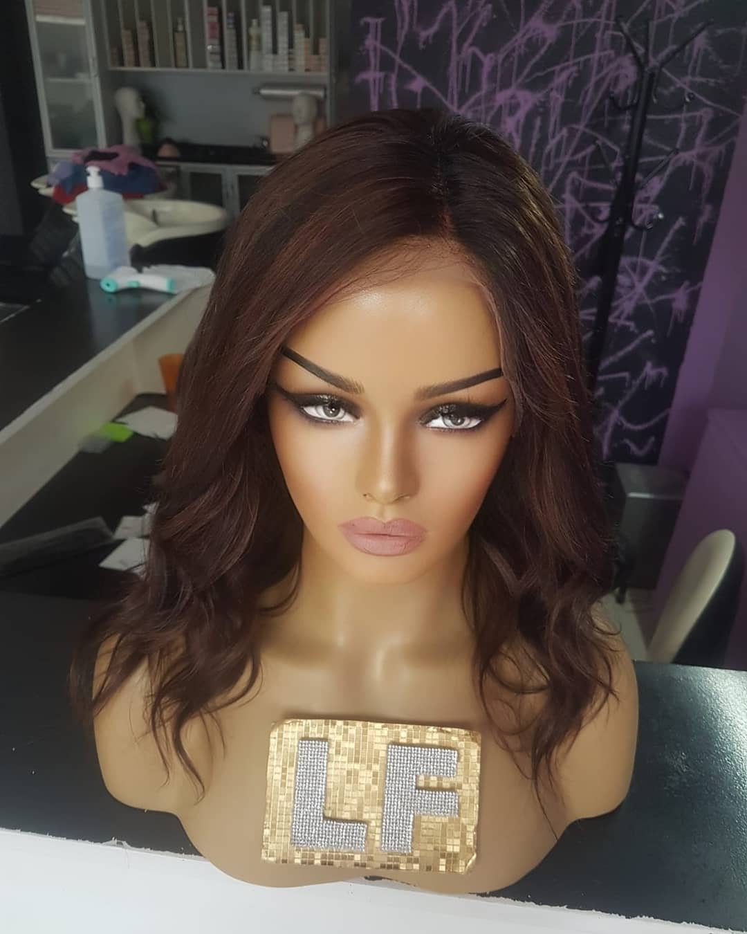 JIMENA KAHVERENGİ IŞILTILI DANTEL PERUK ÜNİTESİ