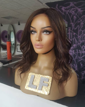 JIMENA KAHVERENGİ IŞILTILI DANTEL PERUK ÜNİTESİ