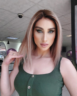 DENNIS SARIŞIN RÖFLELİ DANTEL PERUK ÜNİTESİ