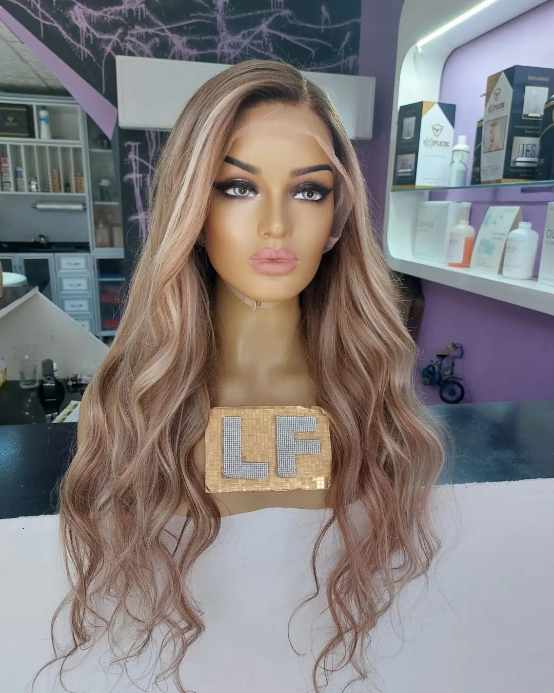 NATALIE KUMRAL ZEMİN SARIŞIN BALYAJ DANTEL PERUK ÜNİTESİ